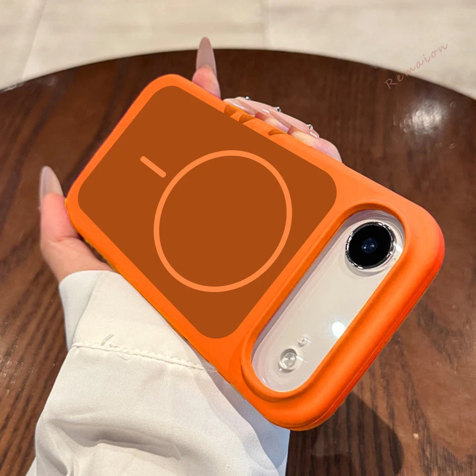 Magnetic Liquid Silicone Phone Case For iPhone 15 14 13 16 17 Pro Max Plus Air Magsafe Official Wireless Charge Protector Cover