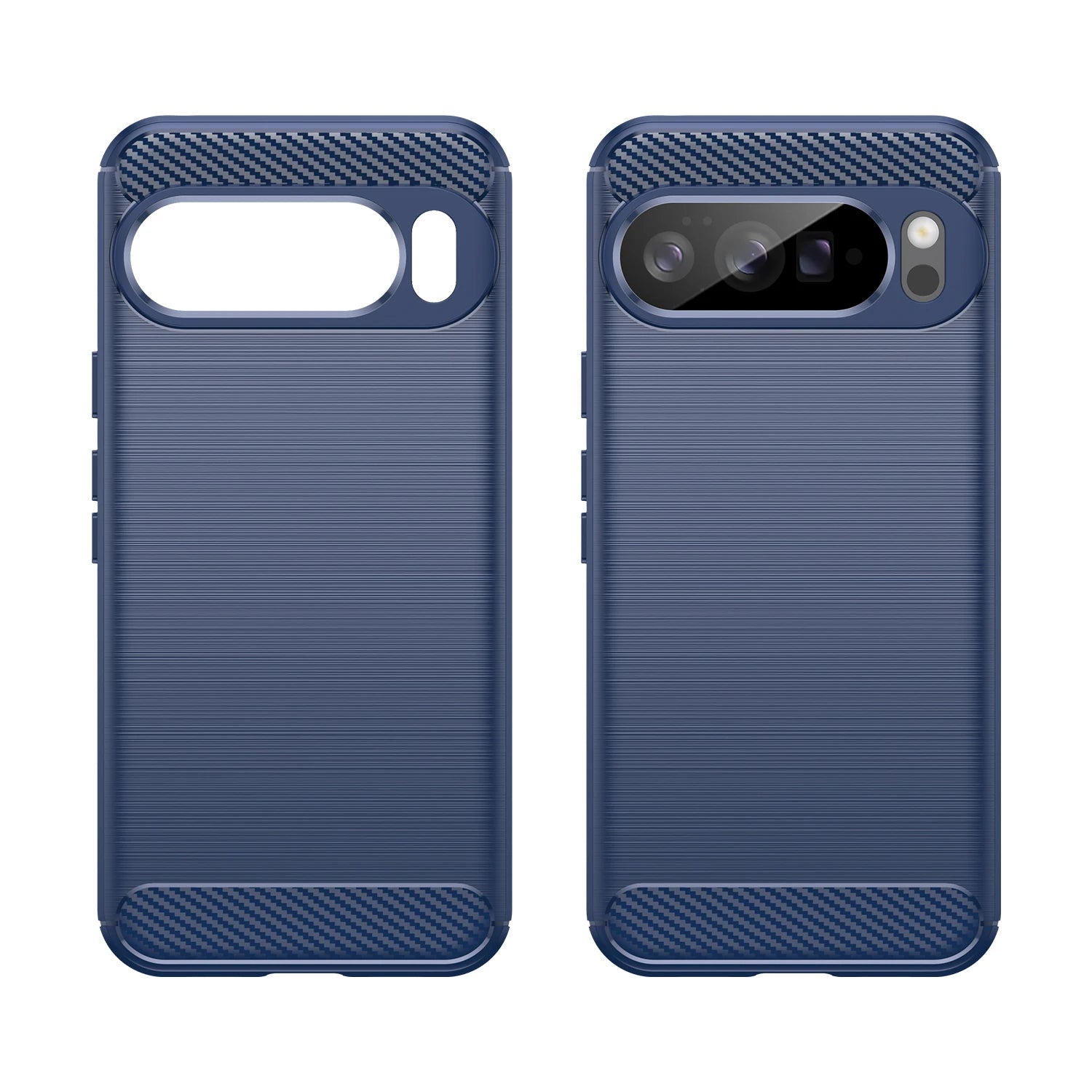For Google Pixel 10 9 Pro XL Rubber Carbon Fiber Soft TPU Silicone Back Cover For Google Pixel 8 7 Pro 9A 8A 7A 6A Phone Case