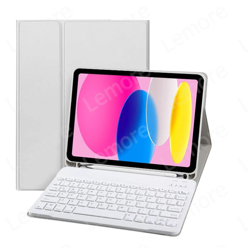 For iPad A16 2025 11th Generation Keyboard Case 11 inch Stand with Pencil Holder for iPad 10th Generation Case 10.9 inch 2022