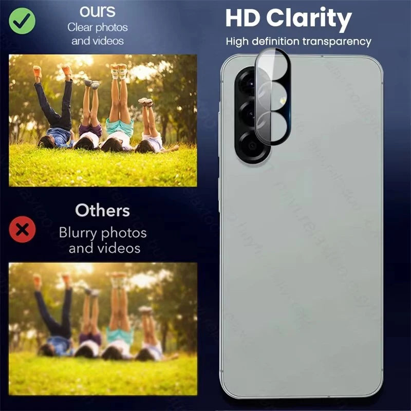 A 56 36 16 Case 3-1Pcs 3D Tempered Glass Curved Camera Lens Protector For Samsung Galaxy A56 A36 A26 5G A16 A06 A17 A37 A57 5/4G