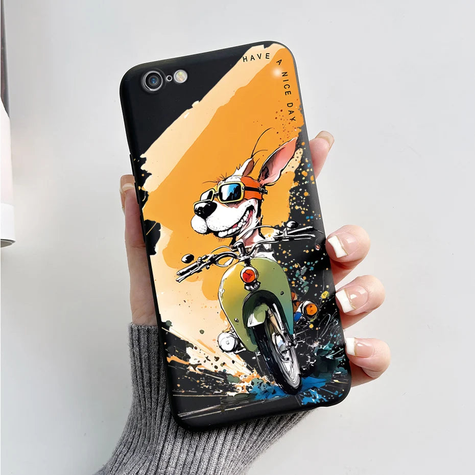 Stylish Painted Cover For iPhone 6 6S Plus Case iPhone6 6S Plus Cover Silicone Soft Phone Back Case For Apple iPhone 6 6S Coque
