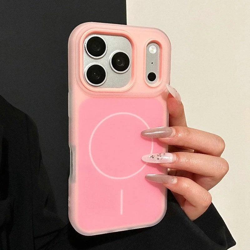 Luxury Magnetic Candy Jelly Color Phone Case For iPhone 11 12 13 14 15 16 17 Pro Max Plus Magsafe Bumper Matte Back Cases Cover
