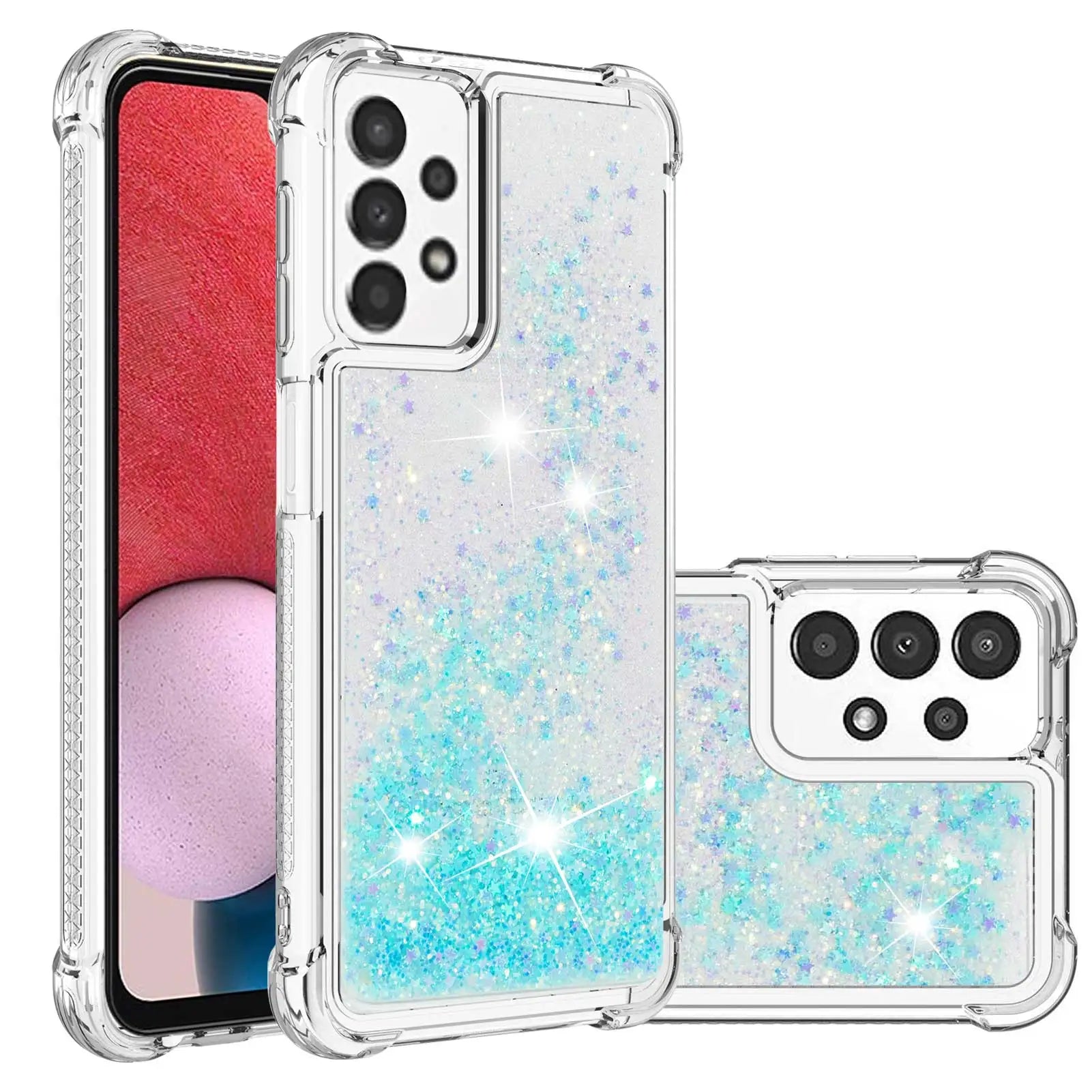 Glitter Liquid Quicksand Case For Samsung S24 Soft Cover For Galaxy S23 S22 Ultra S21 S10 S9 PLUS S20 S23 S21 FE Transparent