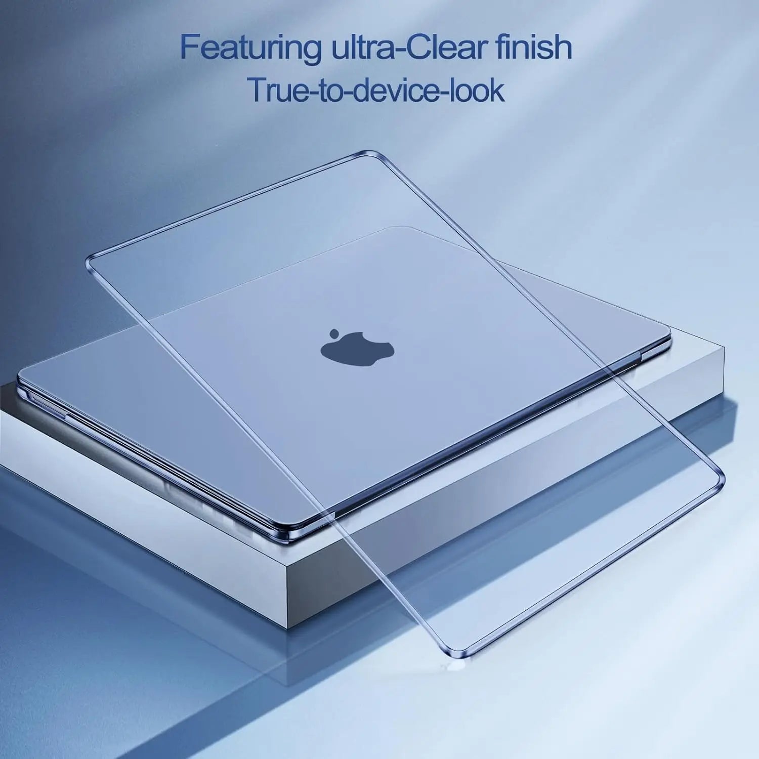 Crystal Indigo Case For MacBook Neo Case 13 inch 2026 Model A3404 with A18 Pro Chip, Crystal Protective Hard Shell Case For Neo