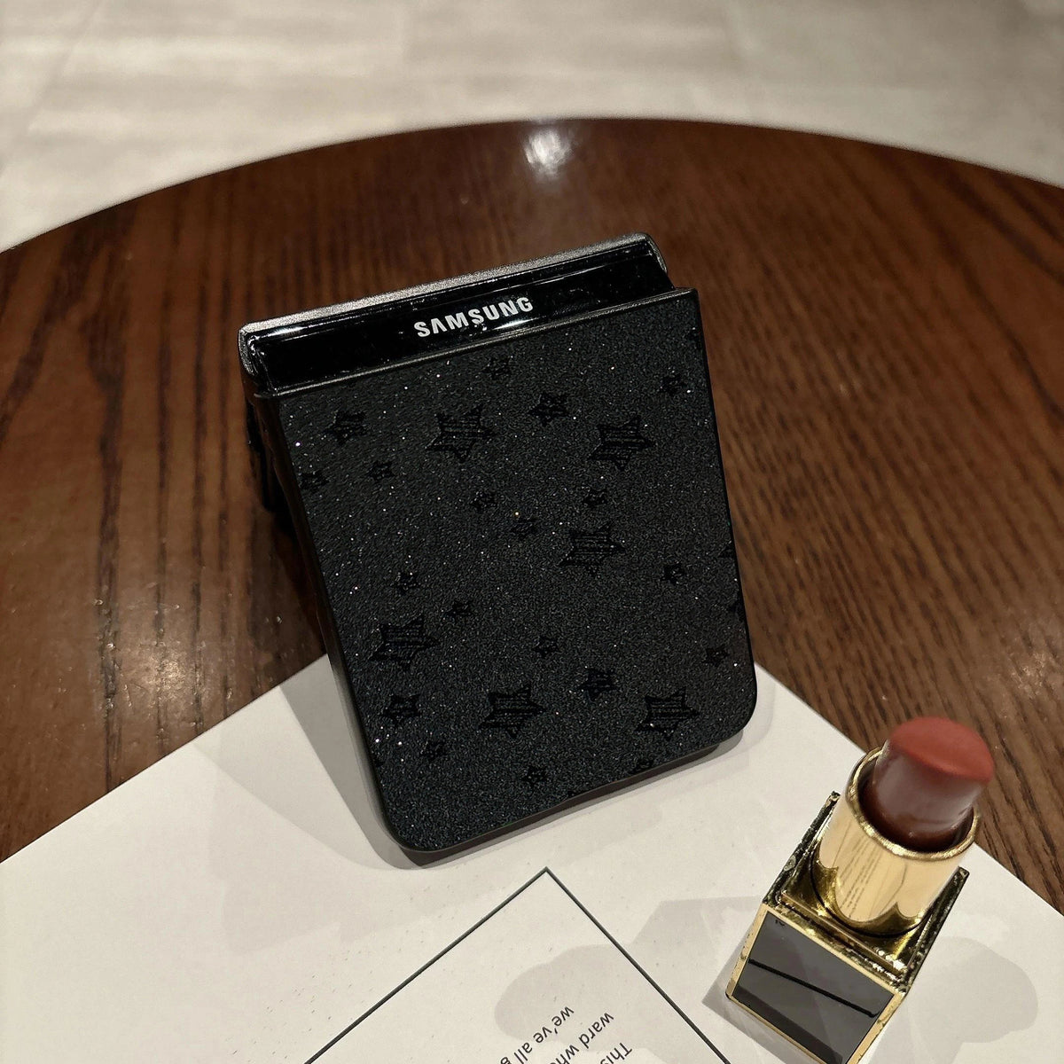 Luxury Stars Pattern Artificial Leather Phone Case For Motorola Razr 50 60 70 Ultra + 2024 + 2025 +2026 Matte Hard Fashion Cover