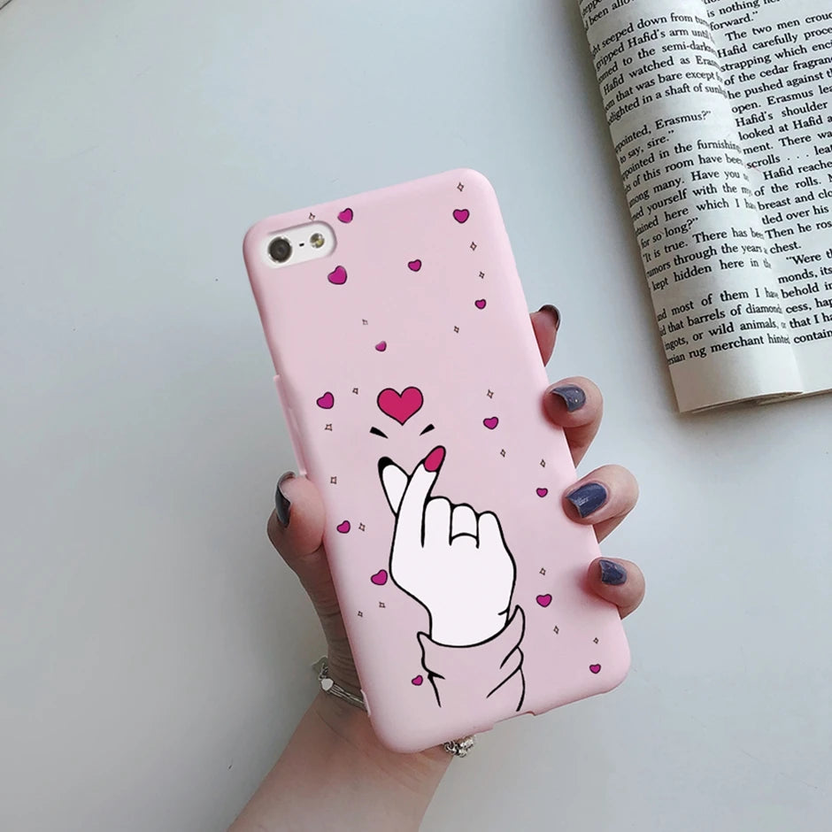For iPhone 5 5S SE 2016 Case for iPhone 5 S Cover Silicon Cute Painted Case for iphone SE Cover Bumper for iphone 5S Phone Shell