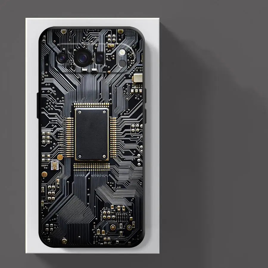 Retro Circuit Board Funda Phone Cover Case for Google Pixel 10A 9a 6a 6 7 8 Pro 8a 10 9 Pro XL 7a
