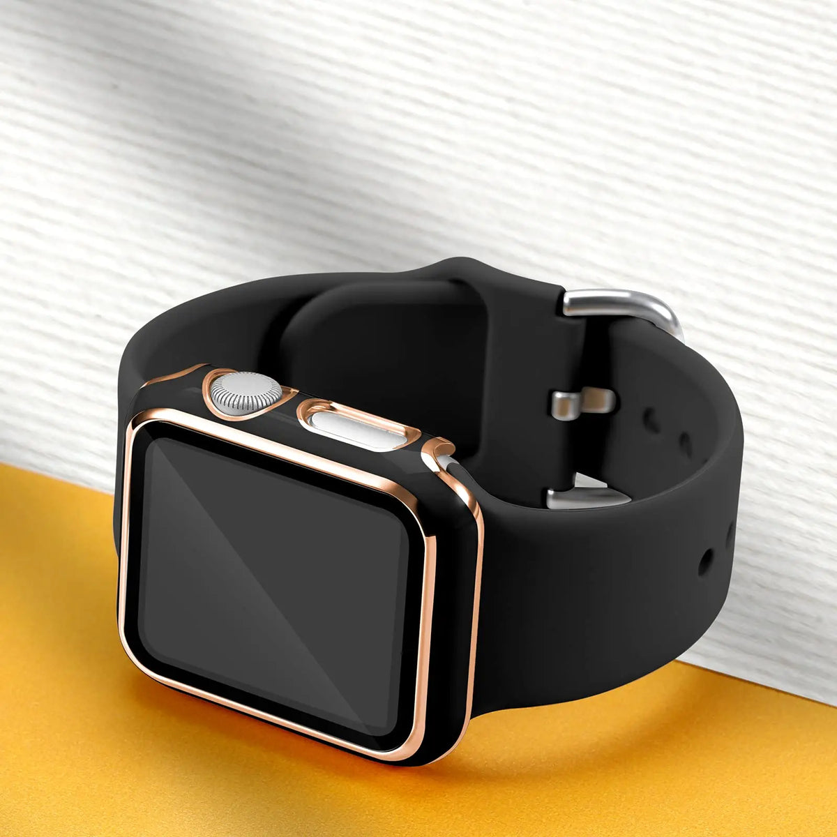 Tempered Glass+Case For Apple Watch 44mm 42mm 40mm 38mm PC Bumper Screen Protector Cover Iwatch Series 6/5/4/3/2/SE Accessories