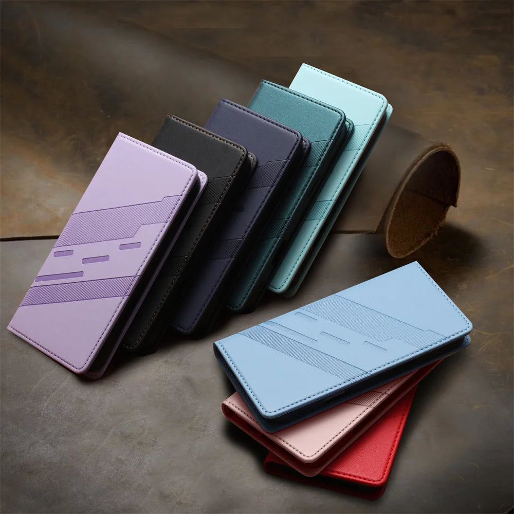 Luxury Wallet Leather Protect Case For Google Pixel 9A 8A 7A 6A Pixel 9 10 Pro XL 8 7 6 Pro Cases Magnetic Flip Cover Card Slots