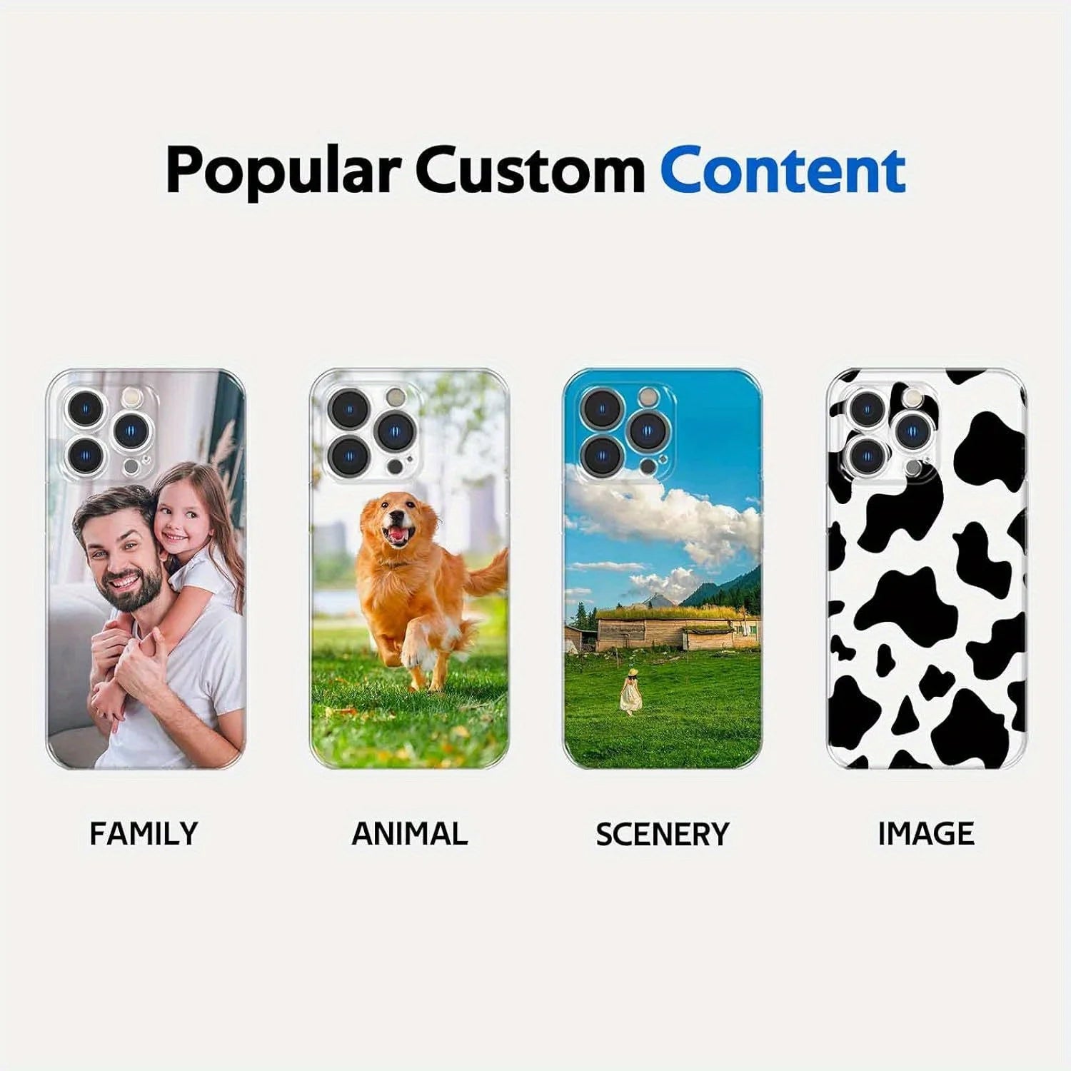 For iPhone 16 16e 15 14 13 12 11 Pro Max Mini SE 2020 2022 XS XR 6 6s 7 8 Plus DIY Photo Customized Soft Case TPU Back Cover