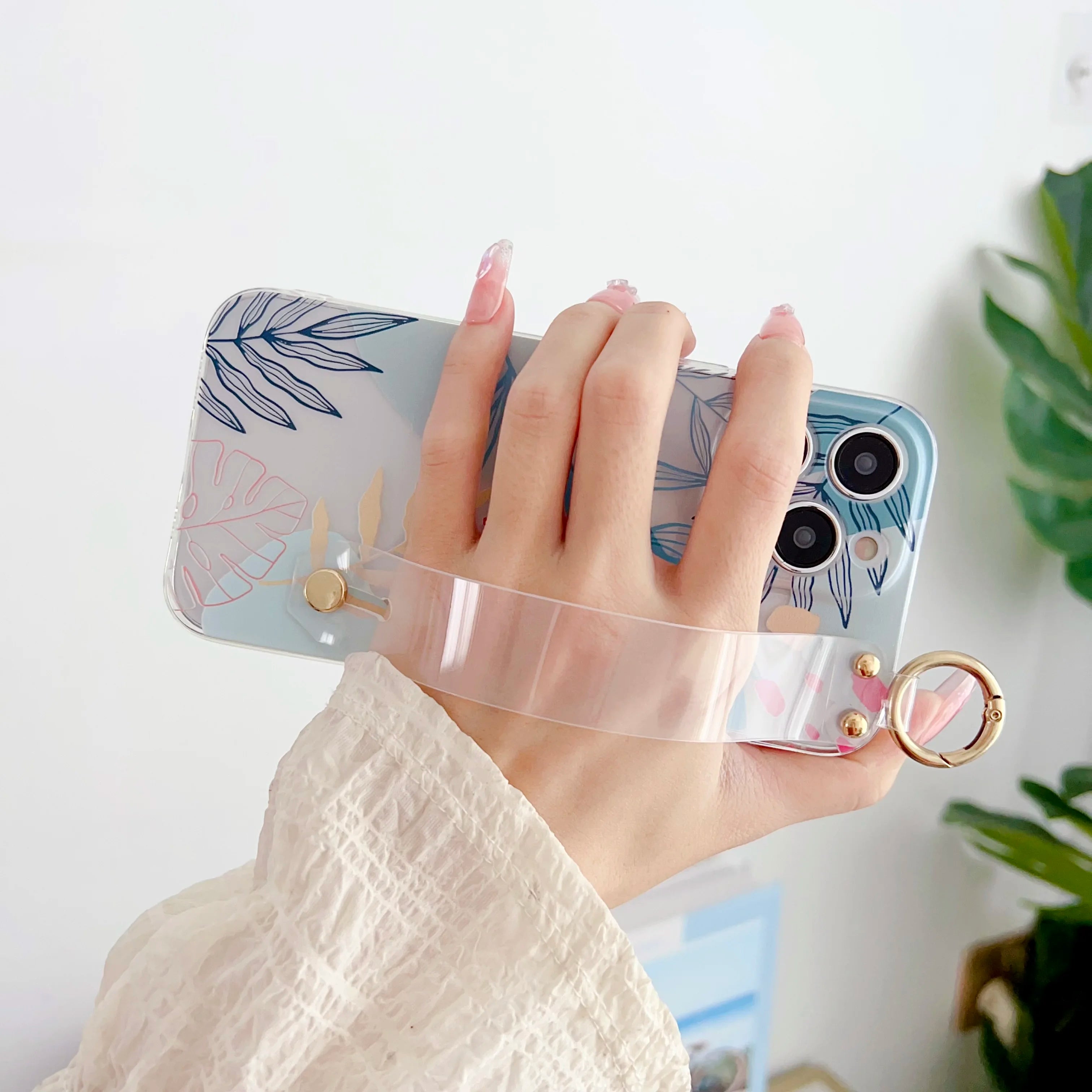 For Samsung Galaxy S20 S21 S22 S23 S24 S25 Plus Ultra FE Edge Rainforest Trees Case Wrist Strap
