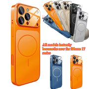 Original AG Frosted Glass For Magsafe Phone Case For iPhone 17 Air 16 15 14 Plus 13 Pro Max Magnetic Wireless Charge Armor Cover
