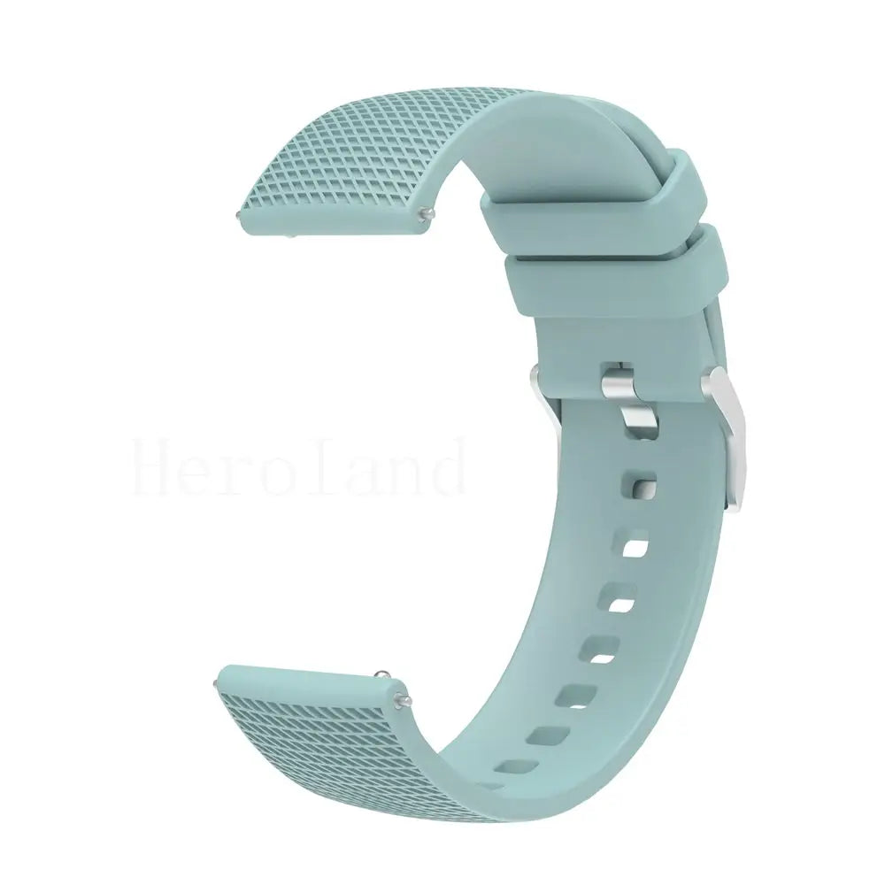 Premium Silicone Watchband WatchStrap Silicone Bracelet Quick Release Rubber Strap WristBand 18mm 20mm 22mm Width Replacement