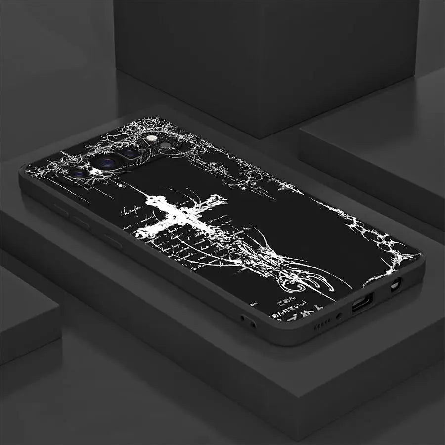 Funda Phone Cover Case for Google Pixel 10A 7a 9a 6 7 8 Pro 8a 6a 10 9 Pro XL Sword & White Hair Witch
