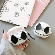 Luminous Skull For Airpods 4 Case 2024,3D Silicone Earphone Cover For Airpods Pro 2 Case/Airpods 3 2 1  Case For Kids Funda