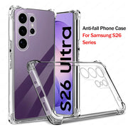 Shockproof Armor Case For Samsung Galaxy S26 Ultra S26+ S 26 SamsungS26 Plus S26Ultra 5G Clear Silicone Cover Transparent Funda