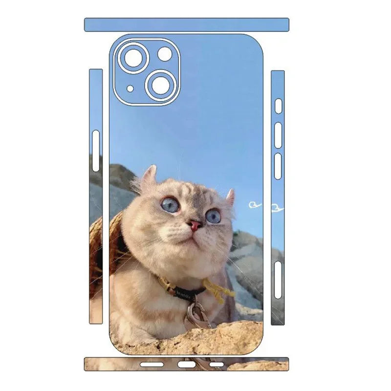 2Pcs Stickers for Iphone 17 Pro Max Iphone 15 Full Cover Stickers Back Film for iphone 15 Pro Max 14 13 12 Skin Stickers