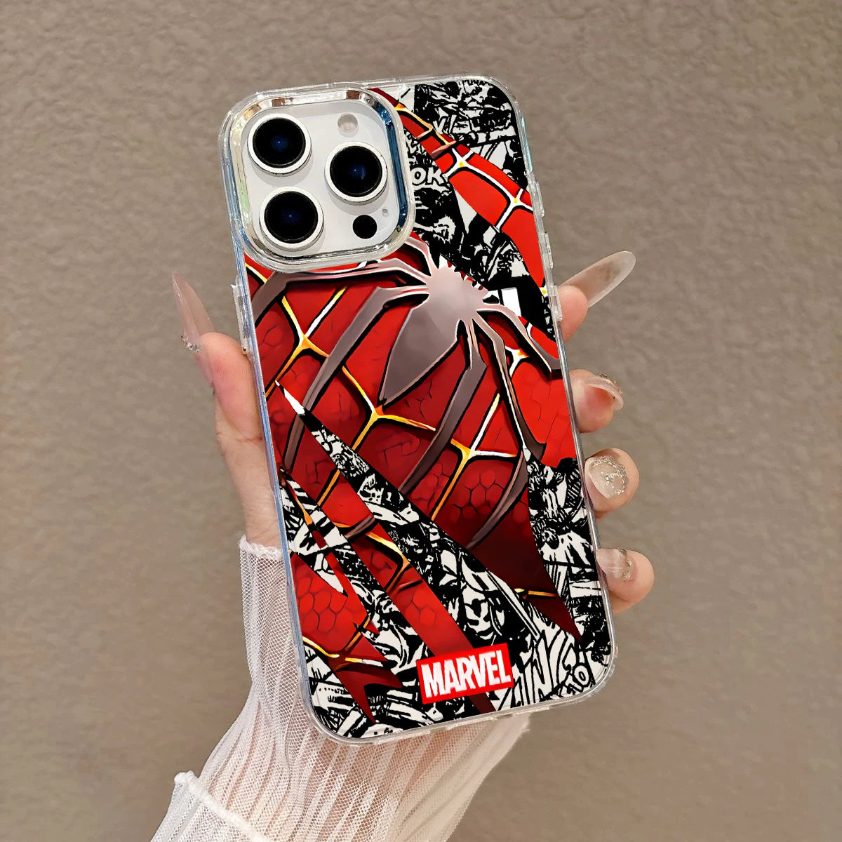 Anime Spiders-Man Phone Case For iPhone 17e 17 16e 16 15 14 13 12 11 mini Pro Max X XR XSMAX 8 Air Plus Transparent Soft Cover