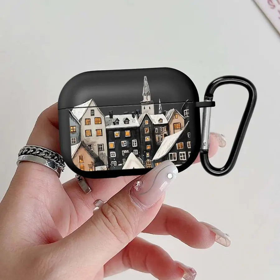 Winter Snow Christmas Earphone Cases Cover Case For Airpods Pro3 2 3 Pro2 Pro 1 4