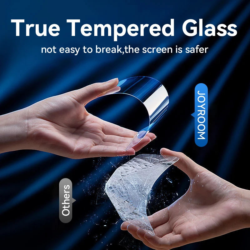 Joyroom 3/2/1PCS HD Glass For iPhone 18 17 16 15 Pro Max Screen Protector Full Screen Glass Protection For iPhone 18 17 16 15Pro