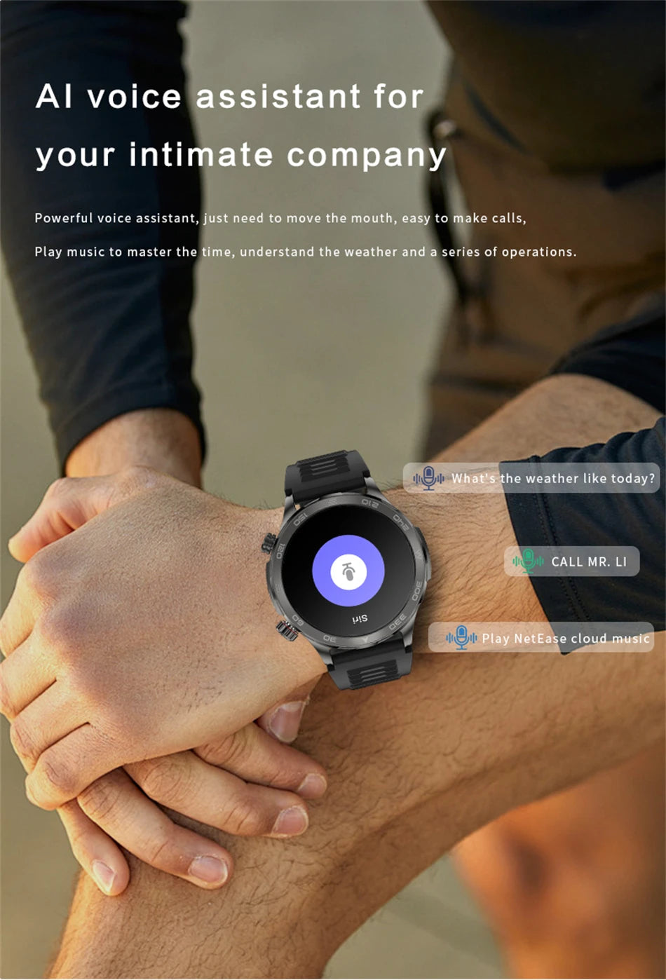 New GPS Track Smart Watch Men AMOLED HD Screen Outdoor Sports Fitness Heart Rate NFC IP68 Waterproof Bluetooth Call Smart Watch