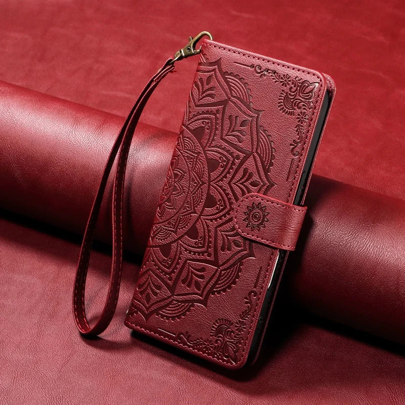 Luxury PU Leather Flip Case For Samsung Galaxy S20 FE S21 S22 S23 S24 S25 S26 Ultra S7 Edge S8 S9 S10 Plus Wallet Phone Cover