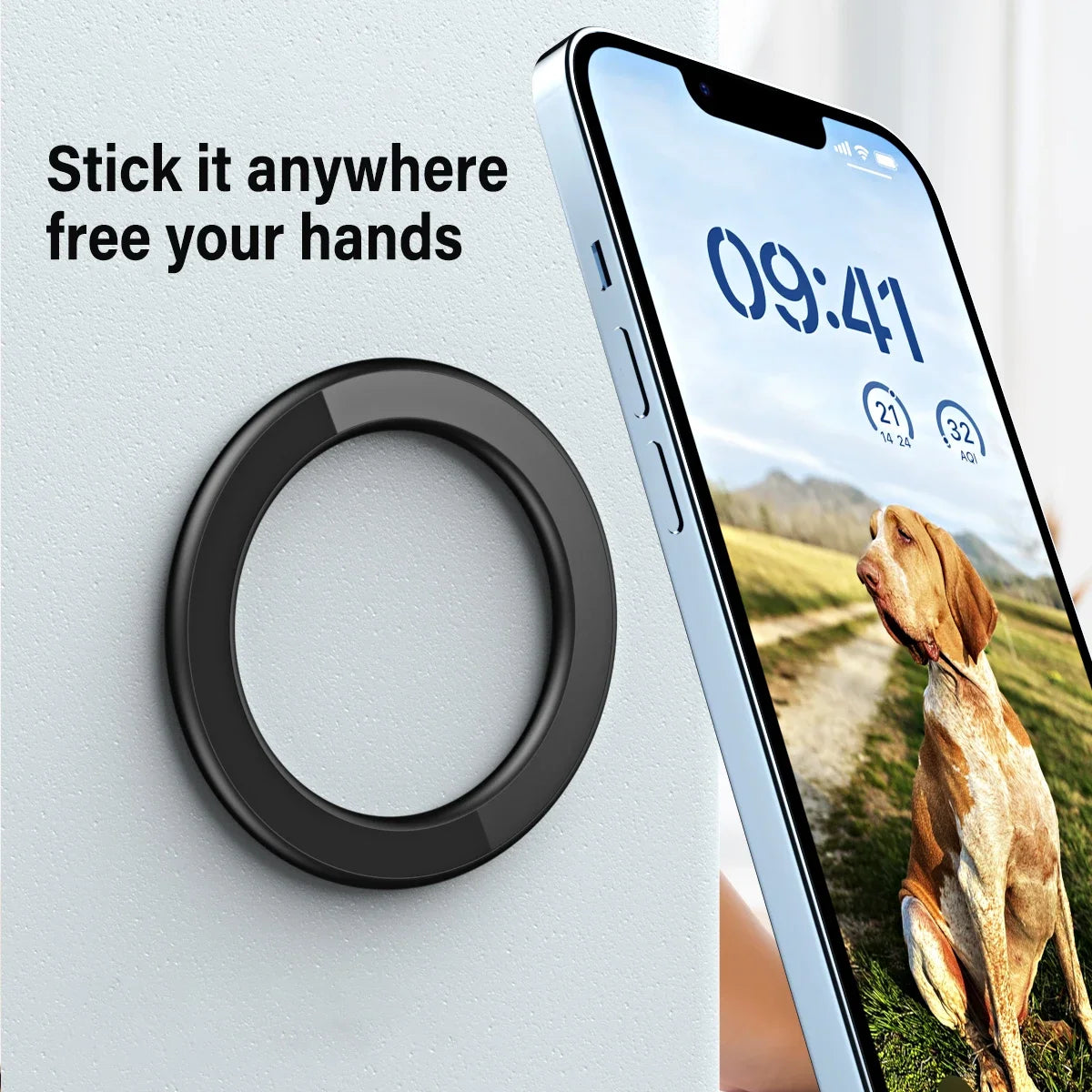 Universal Strong Magnet Phone Stand Holder for Magsafe iPhone 12/13/14/15/16/17 iPad Car Wall Use Ring Holder Tablet Stand