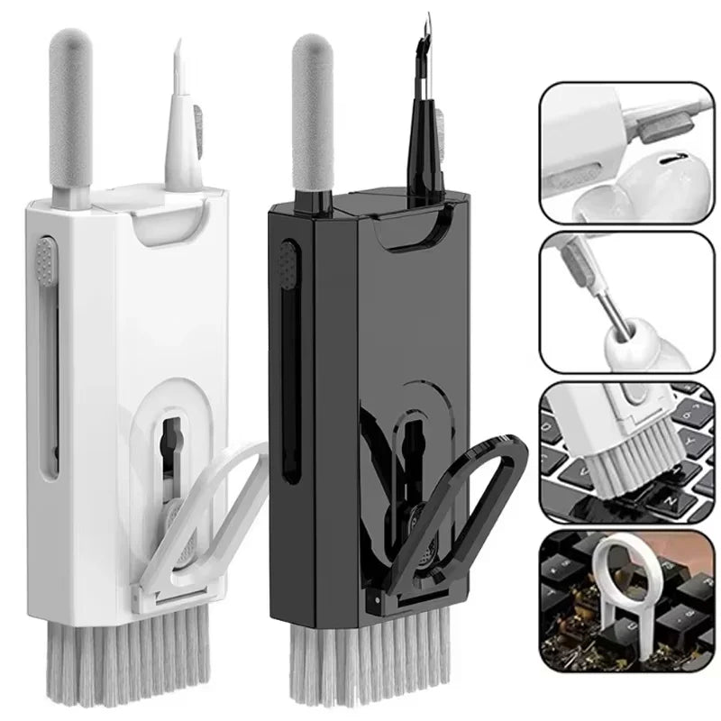 8-In-1 Multifunctional Cleaning Set Laptop Keyboard Cleaning Brush Mobile Phone Screen Cleaning Bluetooth Headphone Cleaning Pen