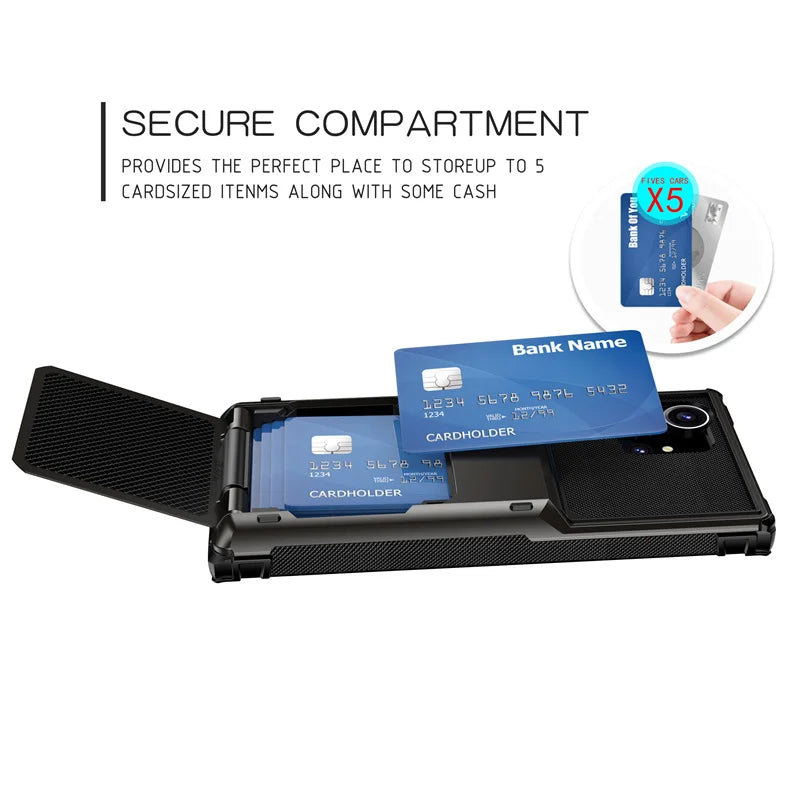 Wallet Case for Samsung Galaxy S24 S23 S22 S21 S20 Ultra FE S10 Note 10 Plus 20 9 Cover Shockproof Armor PC Flip Card Slot Case