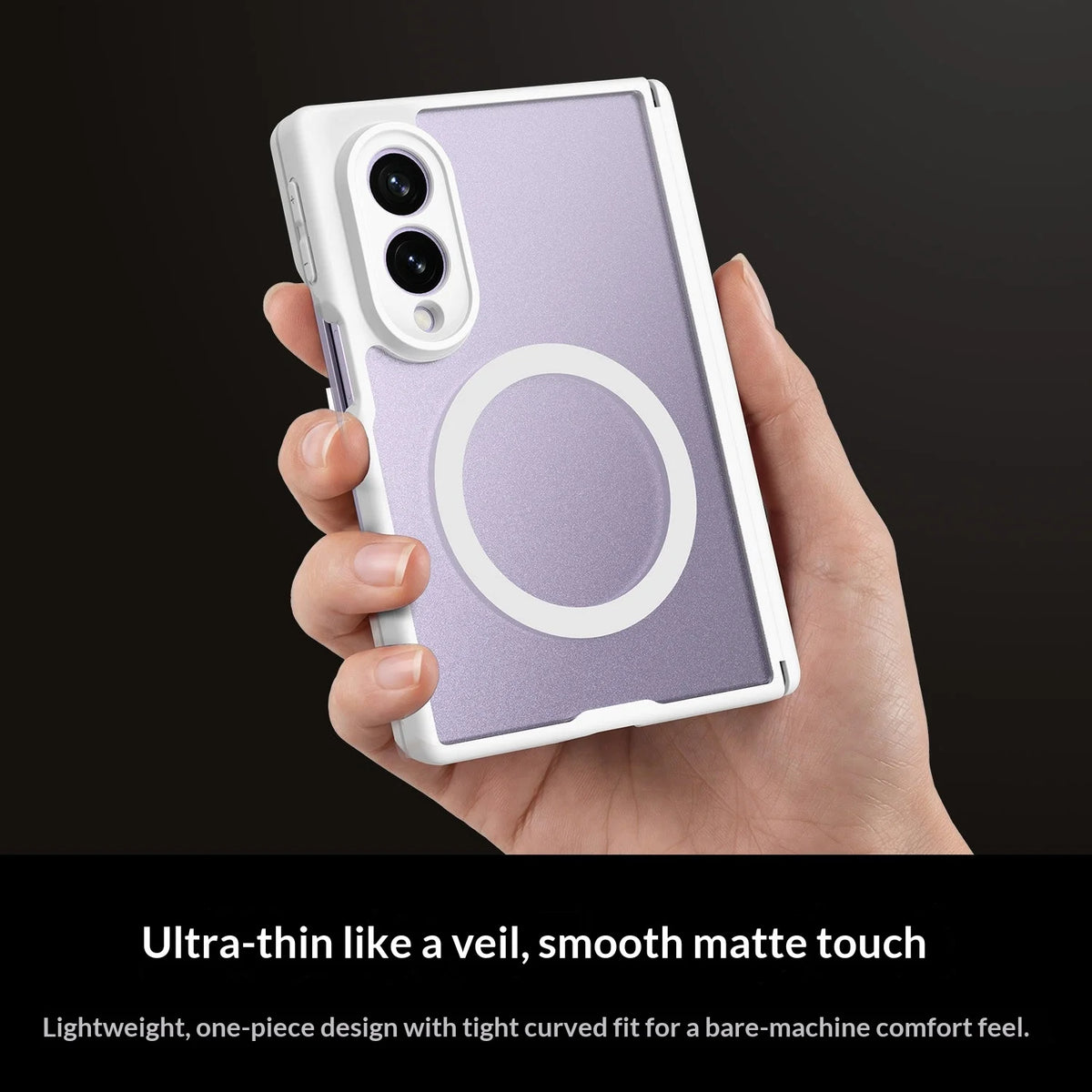 For Samsung Galaxy Z Fold 8 Case Translucent Hard For Magsafe Magnetic Hinge Protection Cover For Samsung Z Fold 8 Wide