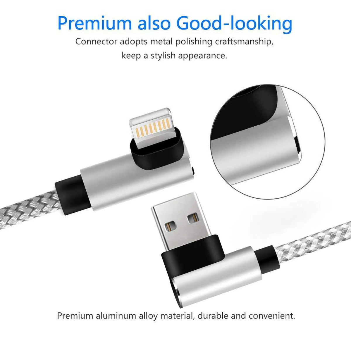 USB Cable 90 Degree For iPhone 14 13 12 11 Pro Max X XR 6s 7 8 Plus 1m 2m Lead Mobile Phone Fast Charging Cord Data Charger Wire