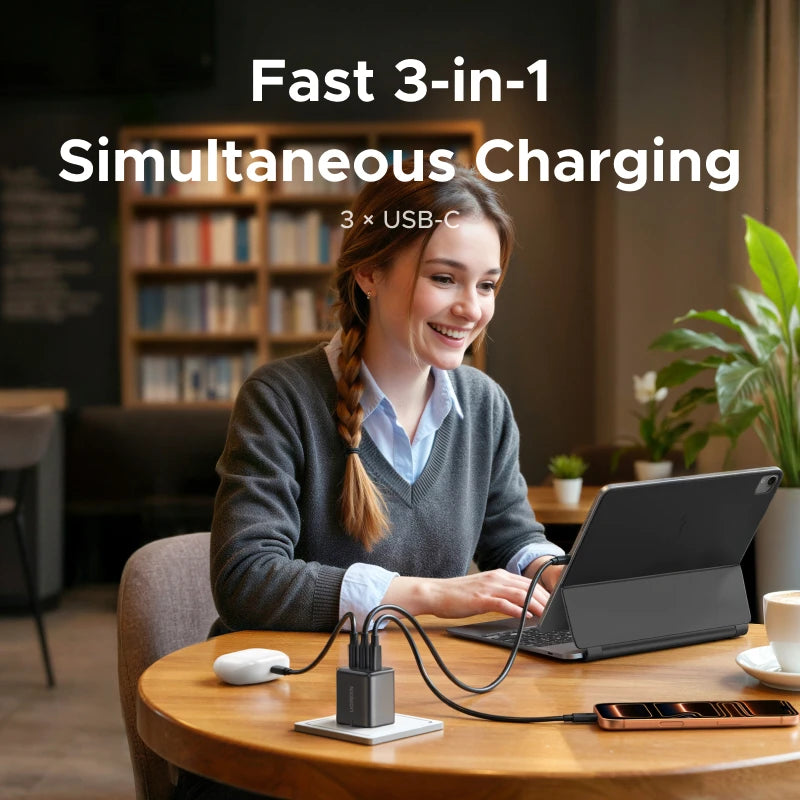 UGREEN 30W GaN Charger PD 3.0 UFSC PPS For iPhone 17 16 15 Pro Max Samsung S25 Xiaomi Tablet iPad Air Pro 3 USB C Phone Charger
