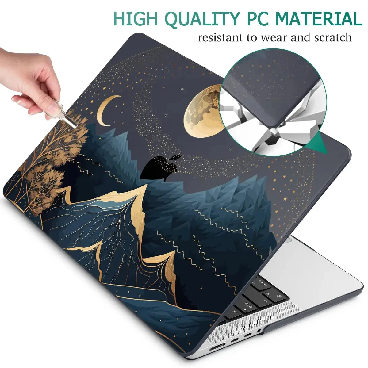 Creative Laptop Case For Macbook Neo 2026 Air13.3 A2337 Pro13.3 A2338 Pro14 A3112 Air13.6 A3113 Air15 Transparent Hard Shell