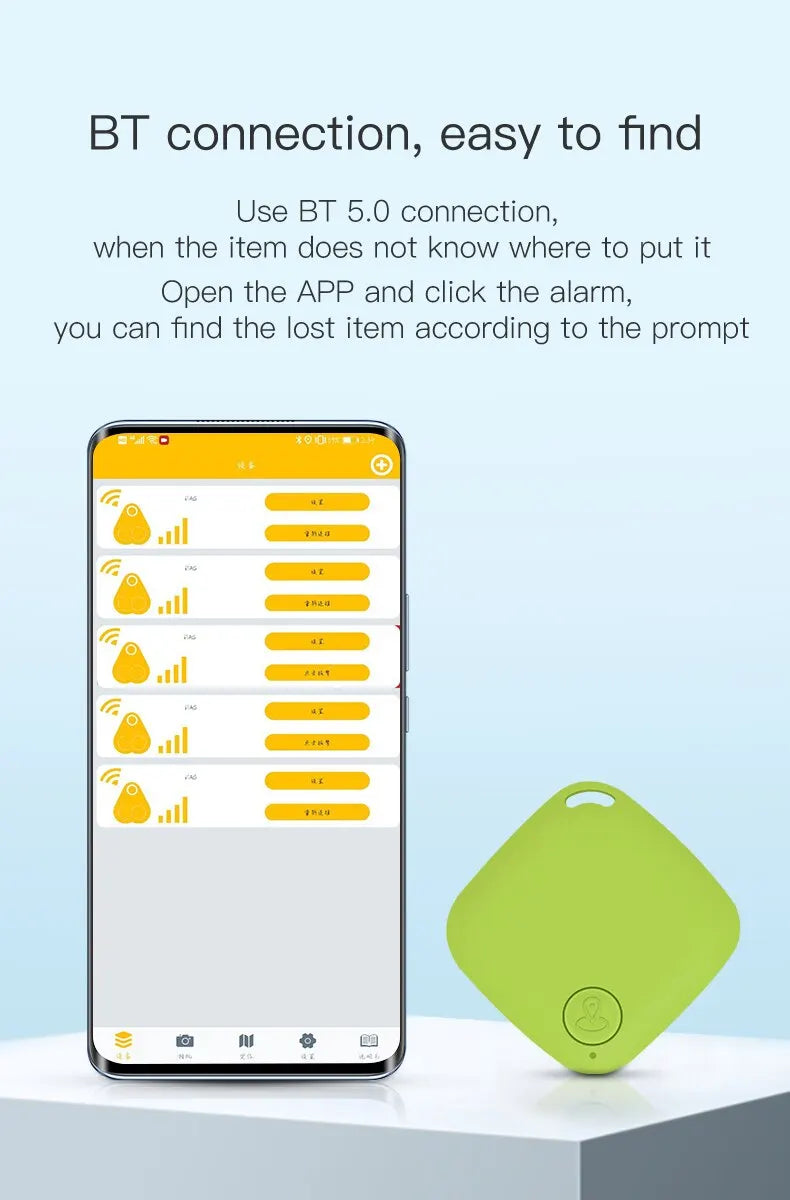 Mini GPS Tracker Anti-Lost Alarm Reminder Travel Luggage Finder Gear For Daily Item Finding Locator Tag Key Wallet Bag Finder