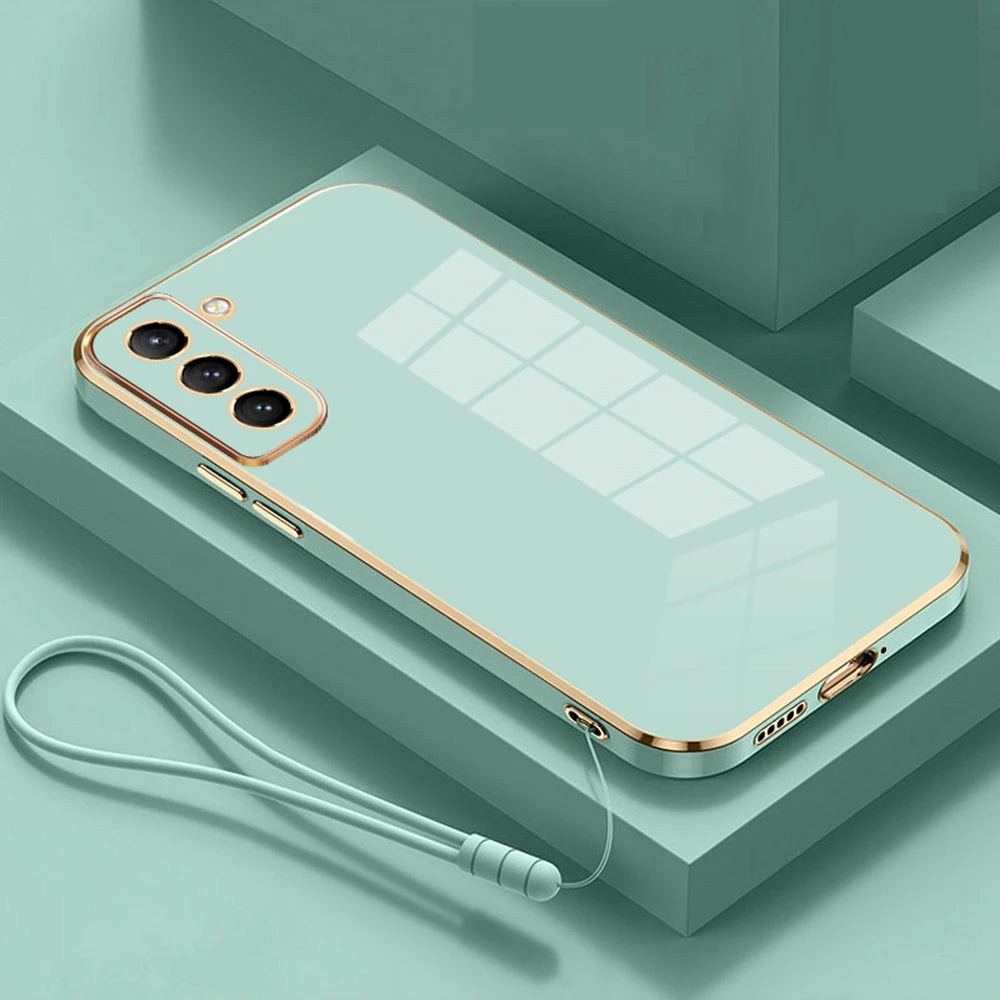 For Samsung Galaxy S23 S22 S21 S20 S22 + 23 S21 Ultra S10 Plus S20 FE S22Ultra S23Ultra S21FE Case Luxury Phone Cover 6D Plating