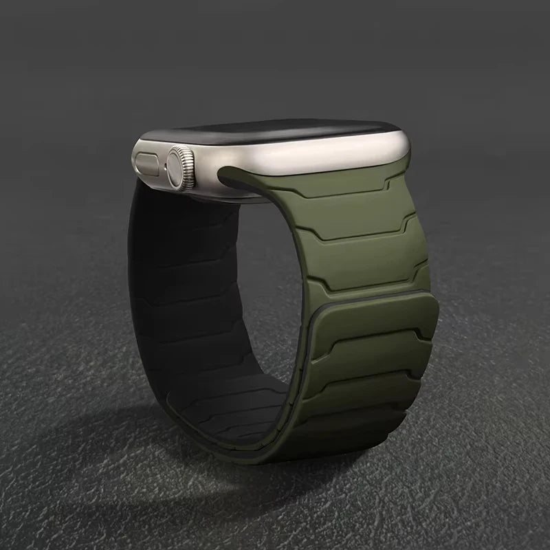 Silicone Magnetic Strap for Apple Watch Bands Ultra 4 3 2 49mm 40mm 44mm 41mm 46mm 45mm 42mm Correa iWatch Series 12 10 11 SE3