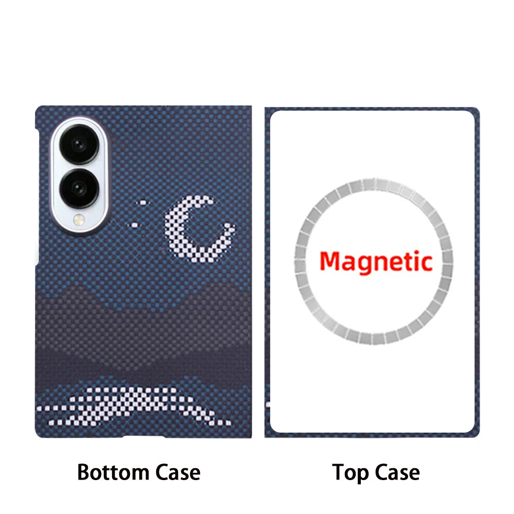 For Samsung Galaxy Z Fold 8 case Kevlar aramid fiber carbon fiber ultra-thin lightweight magnetic business protective cover