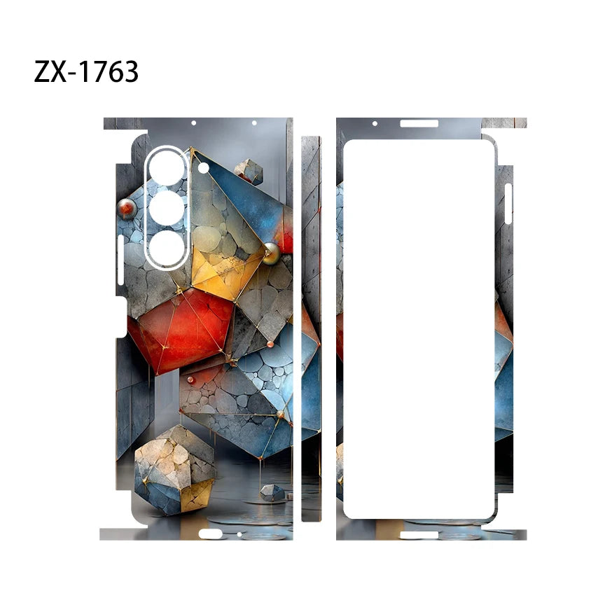 Skin Wrap For Galaxy Z Fold 6 Back Film Samsung Z Fold 7 Protective Decal Fold 4 Fold 3 Sticker Back Screen Protector
