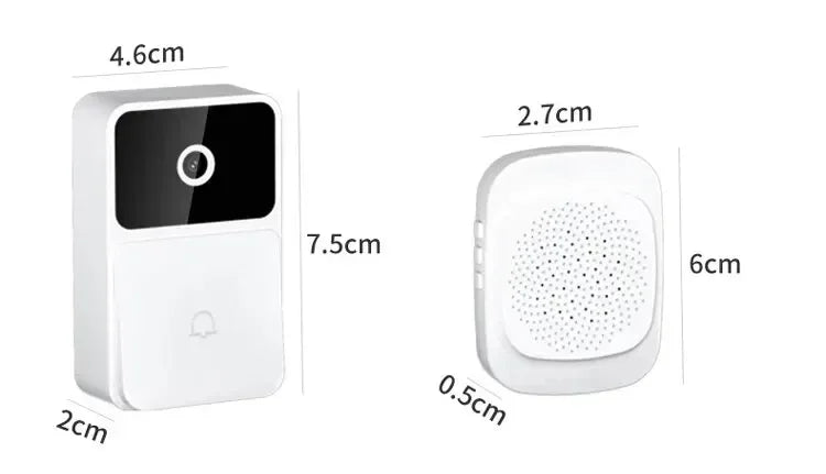 WiFi Tuya App Video Doorbell Wireless Home Intercom System Night Vision Door Viewer Camera Smart Home Security for Door Access