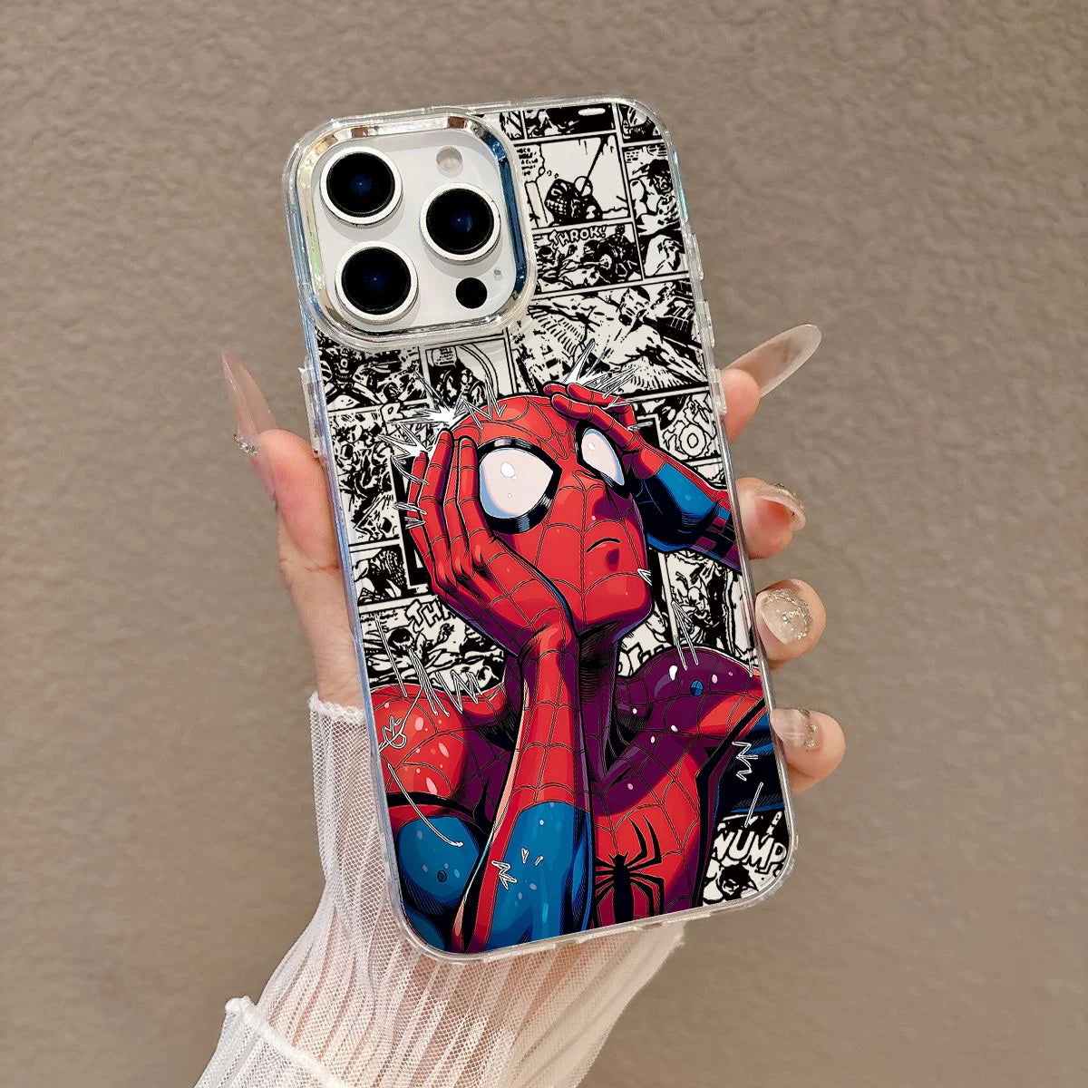 Anime Spiders-Man Phone Case For iPhone 17e 17 16e 16 15 14 13 12 11 mini Pro Max X XR XSMAX 8 Air Plus Transparent Soft Cover