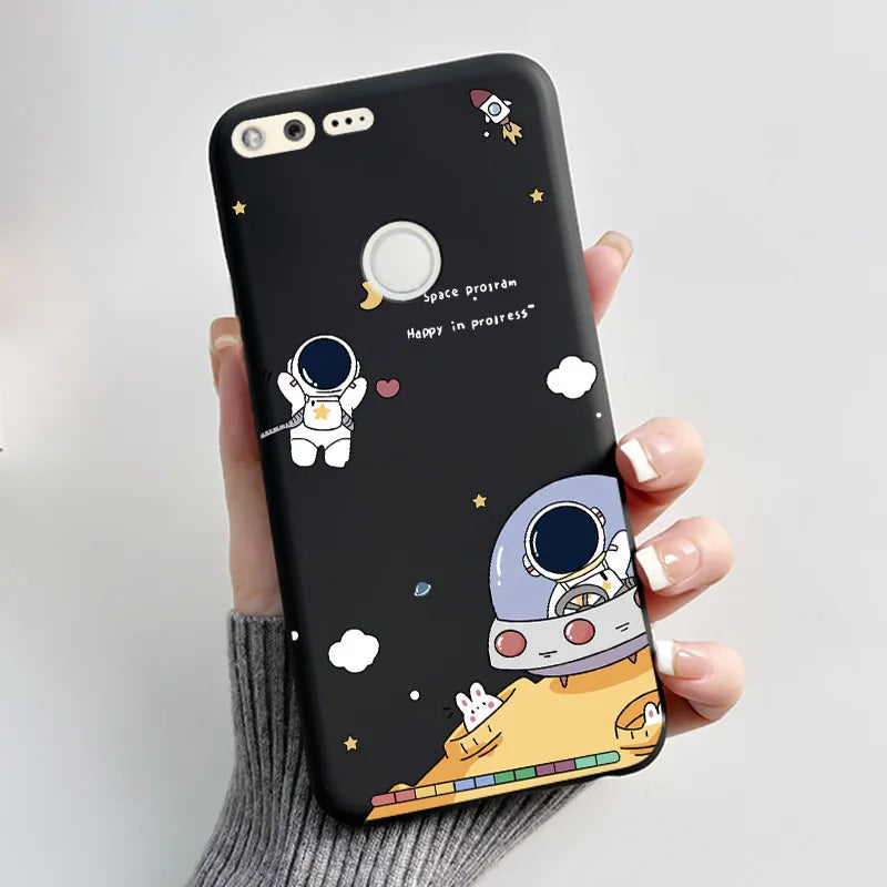 For Google Pixel 1 Case Aesthetic Cute Cat Shockproof Silicone TPU Soft Back Cover for Google Pixel 1 Pixel1 XL Phone Case Coque