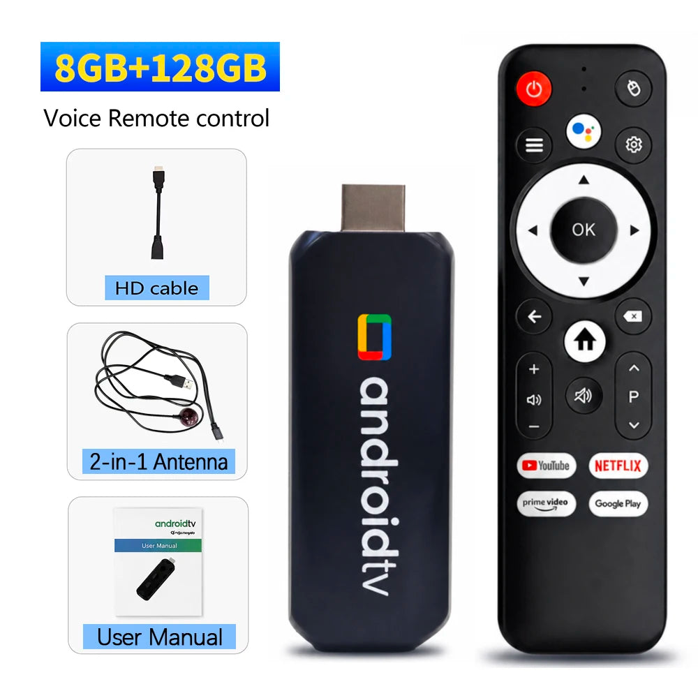 R3+ 4/8K Ultra HD Android 16 Smart TV Box WiFi 6 BT UI Interface 8GB RAM +128GB ROM Media Player For Netflix YouTube Disney+