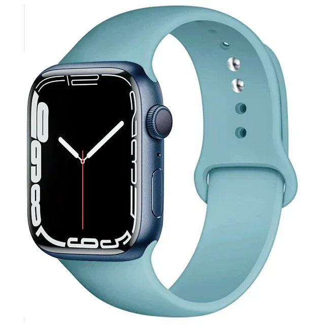 Silicone Sport Strap For Apple Watch Series11 10 9 8 7 6 5 SE Ultra3 Bracelet For Apple Watch 44mm 45mm 49mm 46mm 38/40/41/42 mm