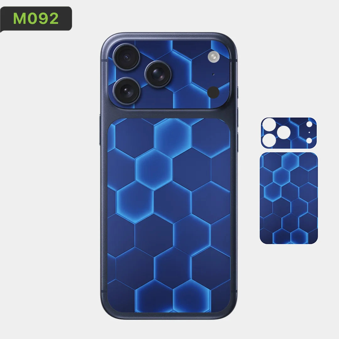 BC02 for Apple iPhone 17 Pro Max /17 Pro/Air Camera with Battery Skin Wrap 3D Colorful Rear Protective Sticker Film