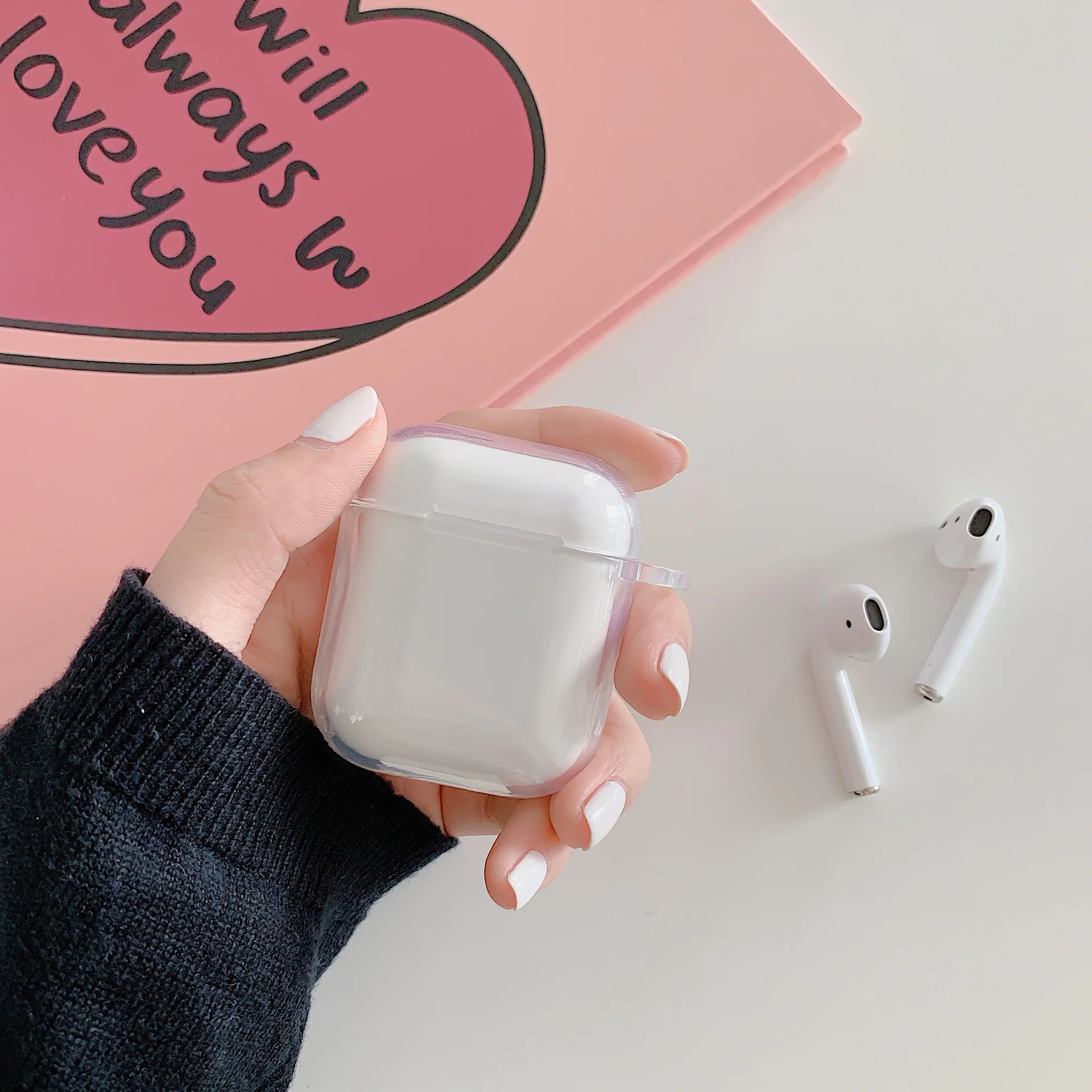 Clear TPU Sakura Custom Cases For Airpods pro2nd 4 Fashion Silicon Headphone Earphone Cover For AirPods 1/2/3 case