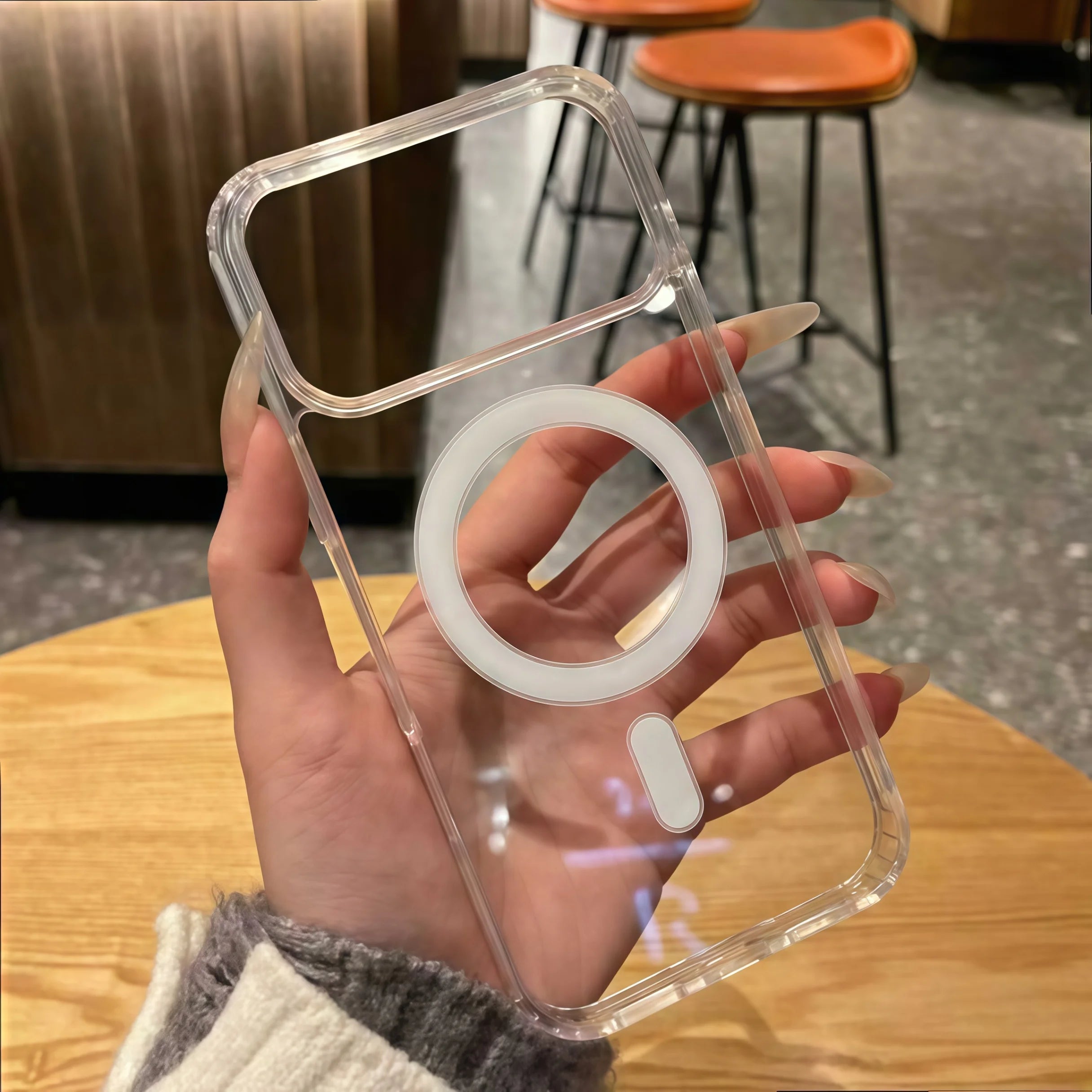Magnetic for iPhone 17 16 15 14 13 12 Pro Max Case Clear For Magsafe Non-Yellowing With Packaging Shockproof Bumper Phone Cases