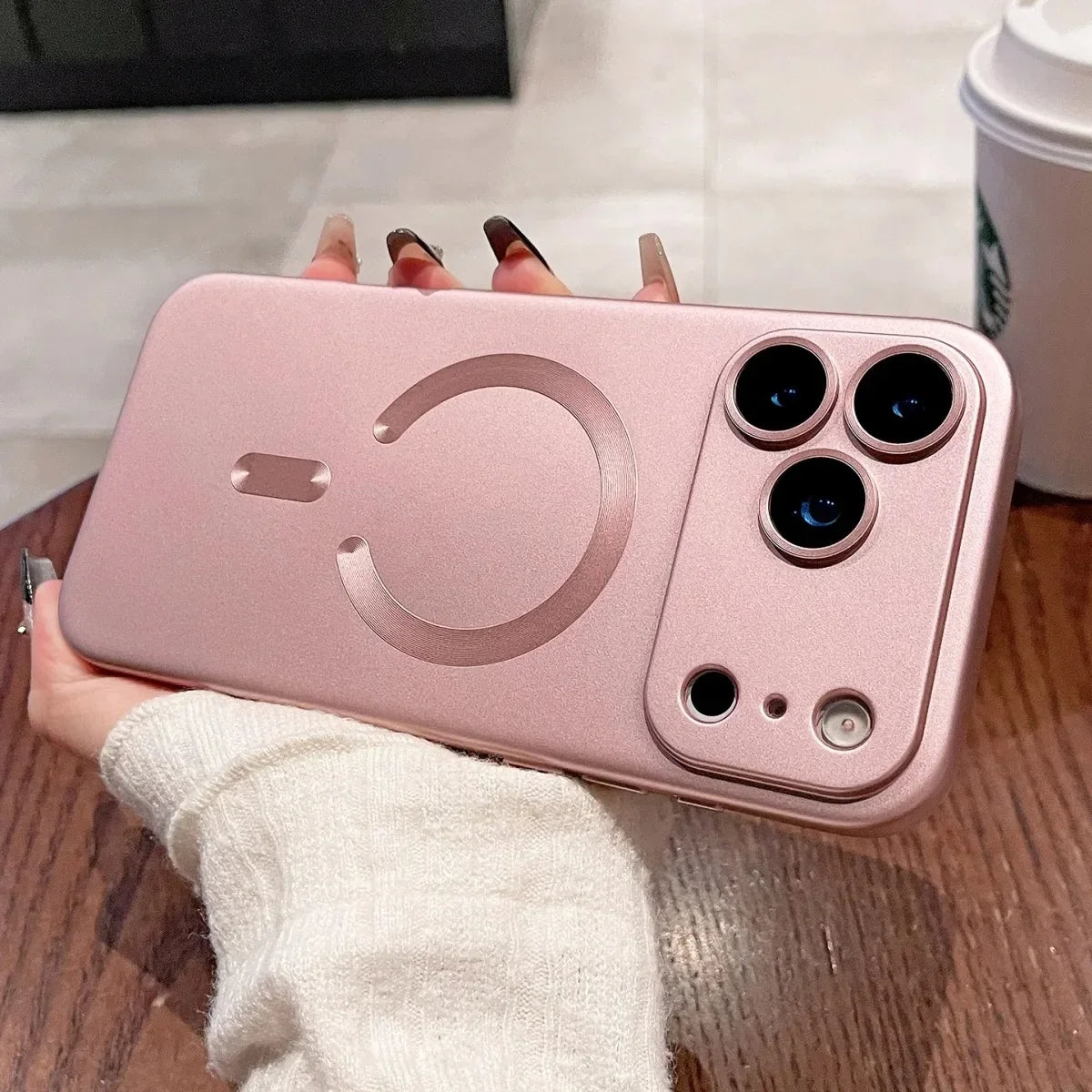 Metallic Paint Magnetic Soft TPU Case For iPhone 17 Air 16 Plus 15 14  13 12  Pro Max Wireless Charge Lens Protect Cover