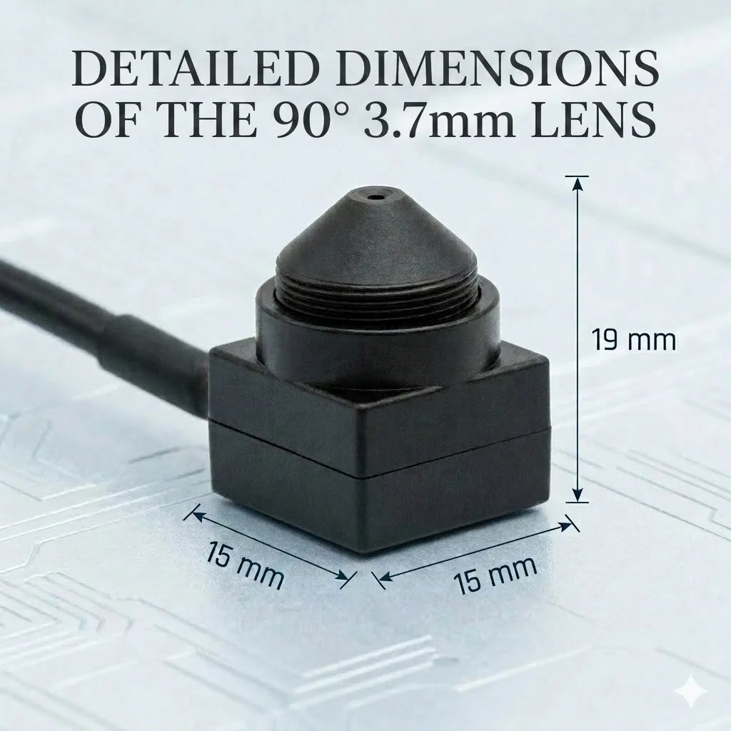1080P Mini Webcam for Video Call TV, 3.7mm 90° & 2.8mm 120° Lens, USB Type-C Plug Play PC Camera with Mic, 2M Cable Android iOS