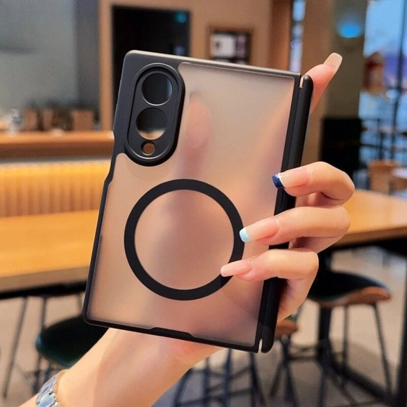 Luxury Matte Skin Feel Hinge Protection for Magsafe Case for Samsung Galaxy Z Fold 8 Wide  7 6 5 Fold8 Ultra Shockproof Cover