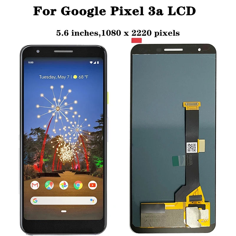 New for Google Pixel 3a LCD G020A G020E G020B Display Touch Digitizer Screen for Google Pixel 3A XL G020C G020G G020F Display